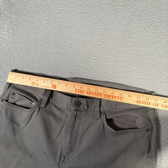 Banana Republic Jeans Mens 38x32 Gray Traveler Slim Fit Denim Stretch Casual - Picture 6 of 9